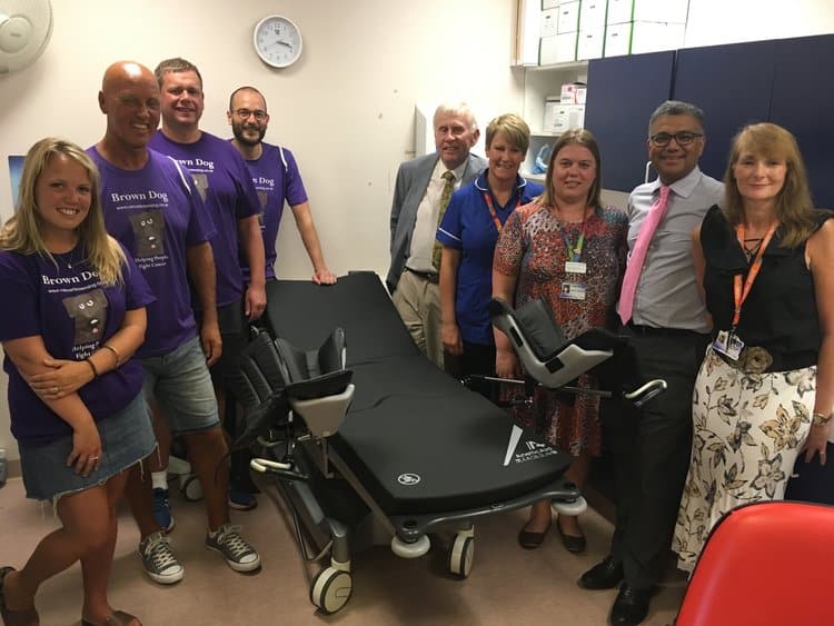 Treatment for prostate cancer patients in Leicestershire and Northamptonshire is set to be revolutionised thanks to a new medical theatre trolley funded by Brown Dog and PROSTaid.