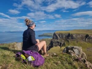 Sophie Draycott preparing for her trek
