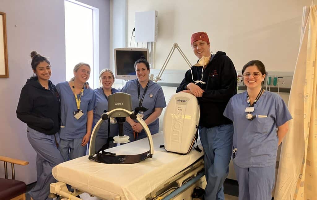 Robotic CPR is helping to save lives at Glenfield Hospital