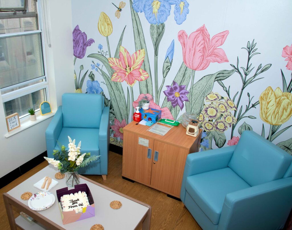A new parent room on Ward 12 is now open